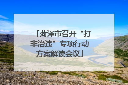 菏泽市召开“打非治违”专项行动方案解读会议